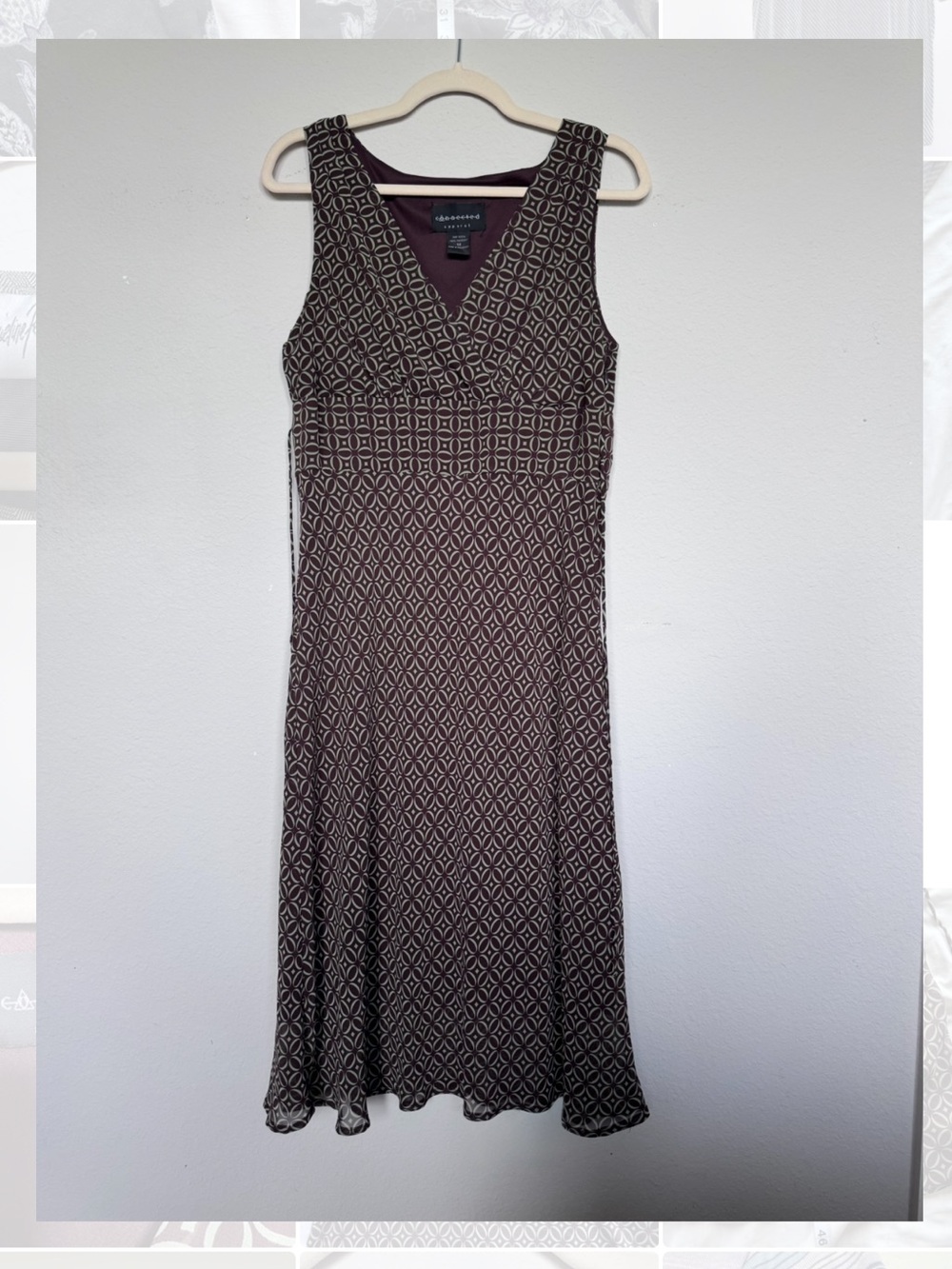 Y2K Vintage Connect Apparel Office Siren Midi Dress.